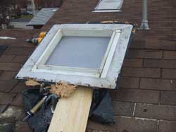 fix a leaky skylight - faulty skylight