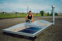 Acrylic Curb Mounted Skylight For Flat Roof